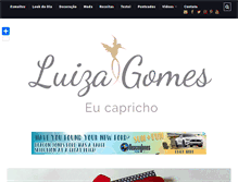 Tablet Screenshot of eucapricho.com.br